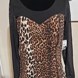 Forever 21 Animal Print Top - 1X